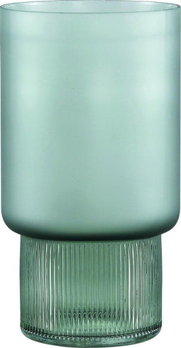 PTMD Kandis Ronde Vaas - H25,5 x Ø14 cm - Glas - Groen