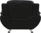 LEIRA - Fauteuil - Zwart - Kunstleer