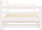 vidaXL - Slaapbank - met - onderschuifbed - 80x200 - cm - massief - grenenhout - wit