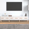 vidaXL - Tv-meubel - 150x34,5x30 - cm - bewerkt - hout - hoogglans - wit