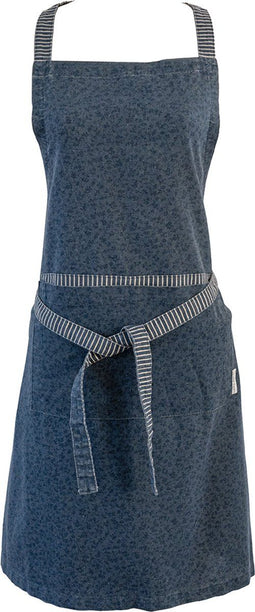 Laura Ashley Kitchen Linen Collectables Schort Blauw Wild Clematis - 78x85cm - Schorten voor vrouwen