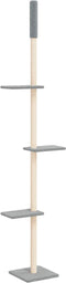 vidaXL - Kattenmeubel - vloer - tot - plafond - 267,5-297,5 - cm - lichtgrijs