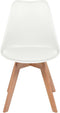 vidaXL - Eetkamerstoelen - 4 - st - kunststof - wit