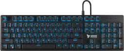 Savio Tempest RX FULL toetsenbord Outemu Blue USB QWERTY US Zwart, Blauw