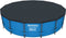 Bestway 58038 - Afdekzeil rond ø457 cm - Geperforeerd PVC - Zwart