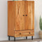 vidaXL - Hoge - kast - 60x33x100 - cm - massief - acaciahout