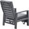 Garden Impressions Captain relax tuinstoel met voetensteun - aluminium - donker grijs/licht grijs
