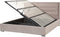 ROUEN - Bed met opbergruimte - Beige - 180 x 200 cm - Fluweel