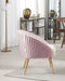 TROMSO - Fauteuil - Roze - Fluweel