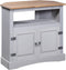 vidaXL - Wandtafel - 80x43x78 - cm - Mexicaans - grenenhout - Corona-stijl - grijs