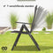 Infinity Goods Tuinstoel - 7 Verstelbare Standen - Inklapbaar - Weerbestendig - Zwart (set van 4)