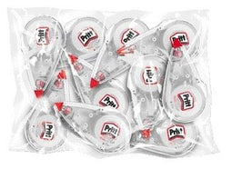 Pritt Mini Correctieroller Set: 10 Stuks | Extra 3 Stuks Gratis | Breedte van 4,2 mm en Lengte van 7 meter | Verpakt in Handige Plastic Tas voor Gemakkelijk Gebruik.