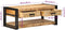 vidaXL - Salontafel - 90x50x38 - cm - massief - ruw - mangohout