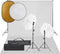 vidaXL - Fotostudioset - met - verlichtingsset, - achtergrond - en - reflector