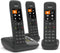 Gigaset A970A - DECT-telefoon - 3 handsets met antwoordapparaat en verlicht toetsenbord - Zwart (3 stuks)