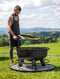 CookKing - Premium grill Bandito 80 cm met grillrooster en hanger - Vuurschaal BBQ - Staal - Zwart