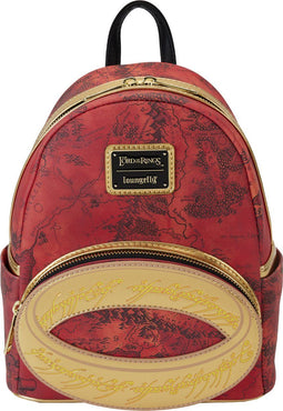 Loungefly - Warner Bros - Lord of the Rings - The One Ring Mini Backpack - Glow in the Dark - meerkleurig