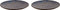 Palmer Bord Lester 27 cm Blauw Zwart Stoneware 2 stuks