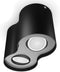 Philips Hue Pillar - Plafondlamp - 2x GU10 White ambiance - Zwart