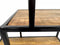 SVJ Kast Rechthoekig - 0 x 75 x 115 cm - Ijzer/Hout - Zwart