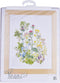 Thea Gouverneur - Borduurpakket met telpatroon - 424 - Voorgesorteerde DMC Garens - Wilde kruiden - Linnen - 35 cm x 46 cm - DIY Kit