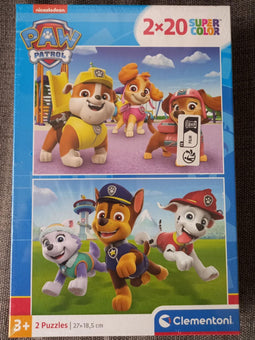 Clementoni - Puzzel - 2x20 Stukjes - Paw Patrol - Puzzel Voor Kinderen
