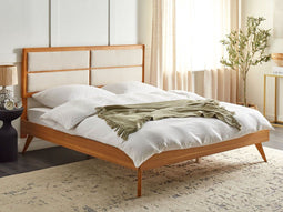 POISSY - Tweepersoonsbed - Lichthout - 180 x 200 cm - MDF