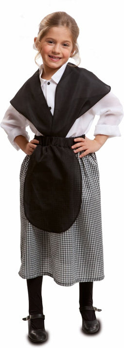 VIVING COSTUMES / JUINSA - Ouderwets marktverkoper kostuum voor meisjes - 5 - 6 jaar