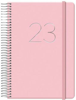 Agenda DOHE GLOSS 2023 Roze (12,5 x 18 cm)