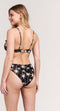 Shiwi BOBBY bikini set - VACATION PALM - afneembare bandjes - black