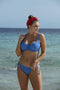 Sundance sweetheart pad bikini top - Maat 75D - Gehaakt ontwerp - Blauw