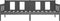 vidaXL - Slaapbank - massief - grenenhout - grijs - 90x200 - cm