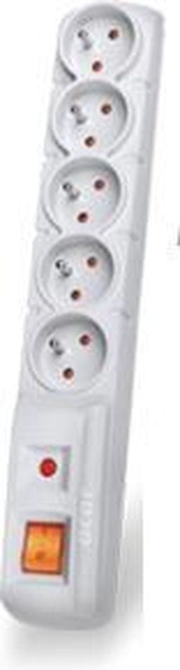 HSK DATA Acar F5 5m power uitbreiding 5 AC-uitgang(en) Binnen/buiten Grijs