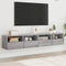 vidaXL - Tv-wandmeubels - 2 - st - 80x30x30 - cm - bewerkt - hout - grijs - sonoma - eiken