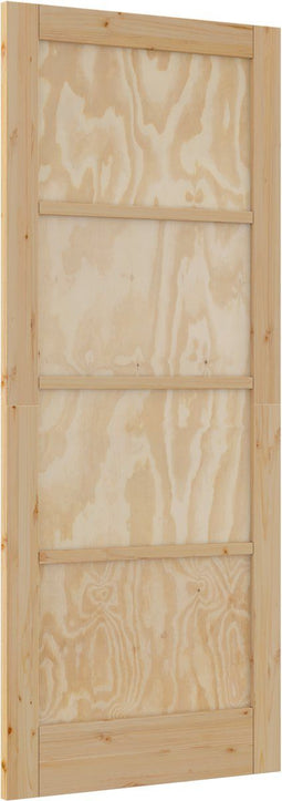 vidaXL - Interne - Deur - 'ORKDAL'83x202x4 - cm - Massief - Hout - Vuren