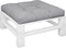 vidaXL - Palletkussen - 70x70x12 - cm - stof - grijs