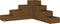 vidaXL - Plantenbak - 4-laags - 80,5x79x36 - cm - grenenhout - honingbruin