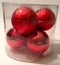 Kaemingk - Kerstballen glas - 8 cm - Rood (set van 5)