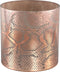 PTMD Giona Copper luxe glazen windlicht dierenprint L - 20x20x20 cm