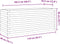 vidaXL - Plantenbak - 110x40x46 - cm - massief - grenenhout - wasbruin