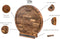 VDN Professionele Snijplank Rond - Acacia Hout met Sapgeul en Handvaten - Ø 38 x 3,8 CM