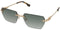 Dsquared2 D2 0102/S - Heren Zonnebril - Ovaal Metaal met spiegelglazen - Goudkleurig