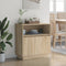 vidaXL - Sideboard - met - LED - in - Sonoma - Eik - 71x34,5x75 - cm - Kunststof