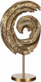 Mica Decorations Decoratief Object Fanc - 33.5x18x57 cm - Aluminium - Goud