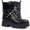 Guess Vaida - Veterboots - Leer - Zwart - Maat 40