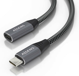 AISENS A107-0761 USB-kabel USB 3.2 Gen 2x2 1,5 m USB C Grijs