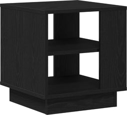 vidaXL - Salontafel - Zwart - Eiken - 40x40x43 - cm - Bewerkt - Hout