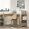 vidaXL - Hoekbureau - met - Opbergruimte - in - Sonoma - Eik - 140x113,5x75cm