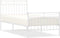 vidaXL - Bedframe - met - hoofd- - en - voeteneinde - metaal - wit - 90x200 - cm