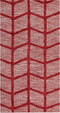SIVAS - Laagpolig vloerkleed - Rood - 80 x 150 cm - Katoen